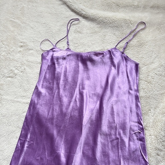 Vince Lavender Acetate Satin Slip Dress - Size XS - Picture 3 of 10